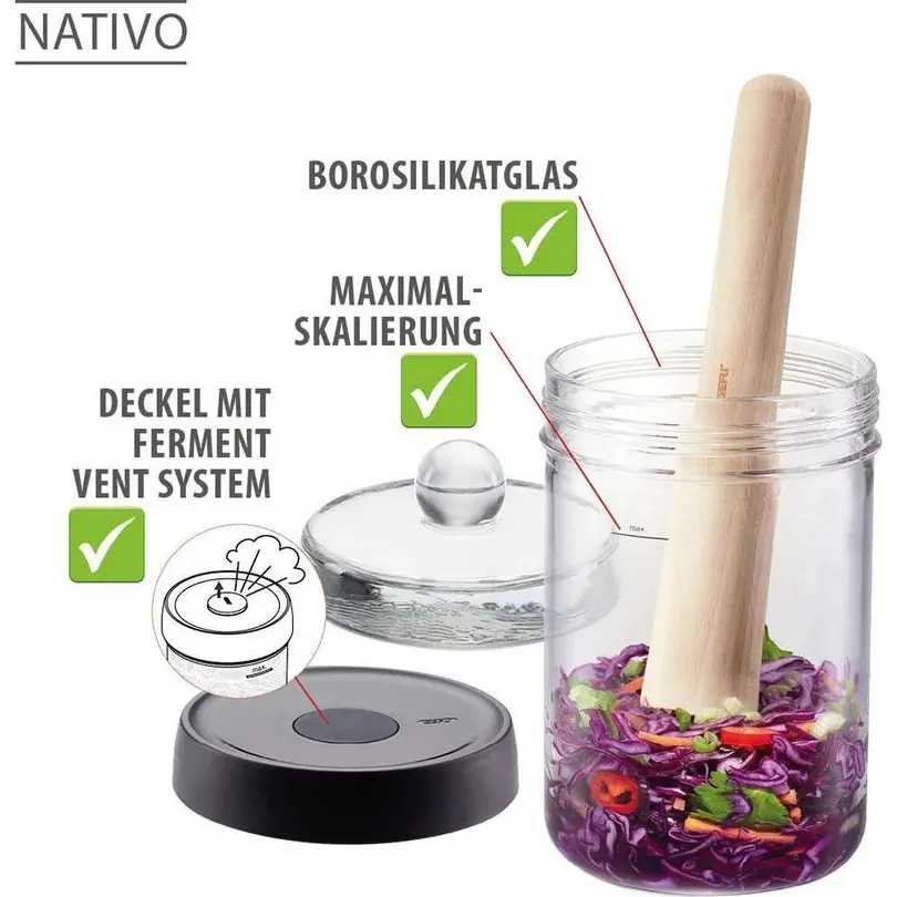 Vorratsglas 4-teilig NATIVO