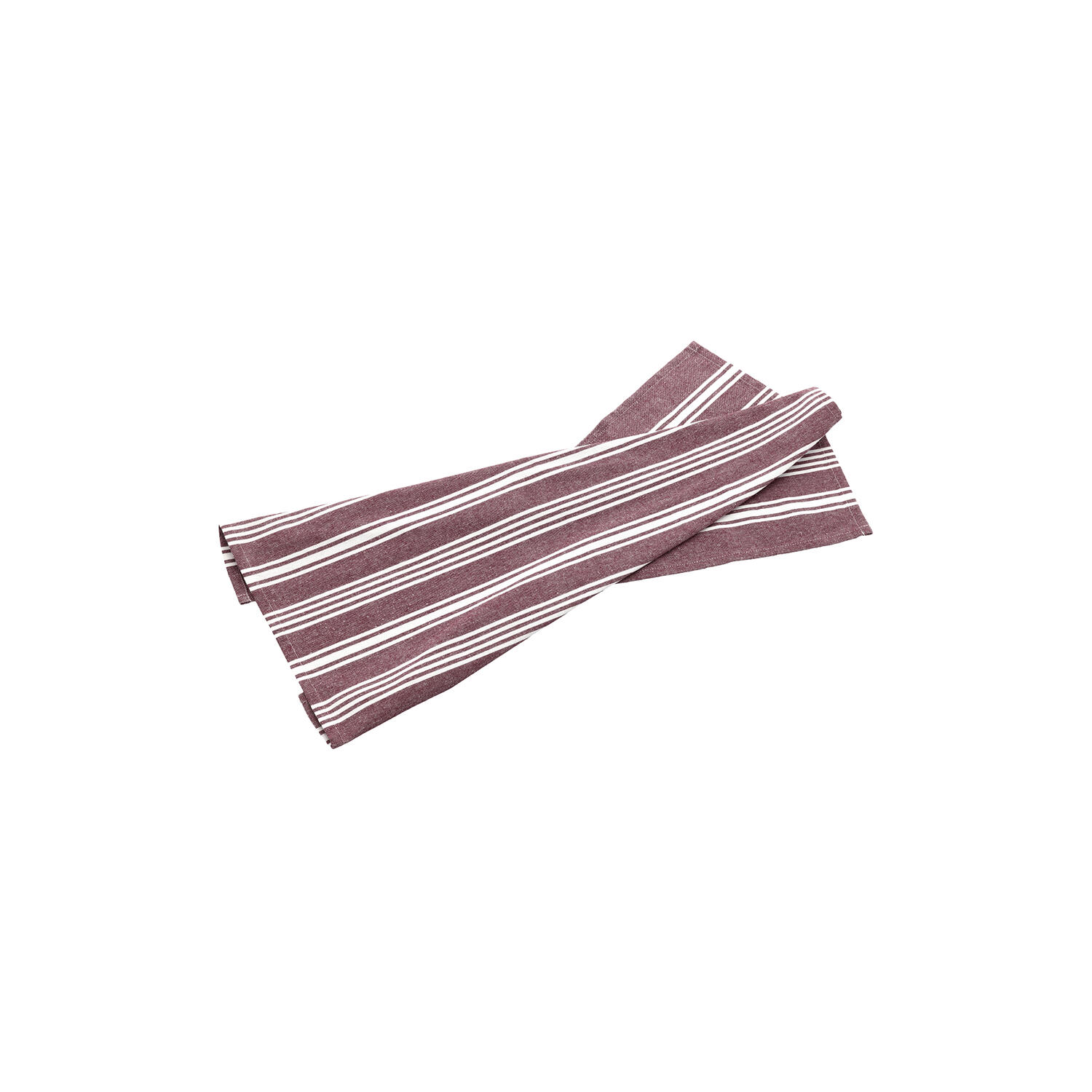 Viskestykke recycle Eco Stripe, rumba red
