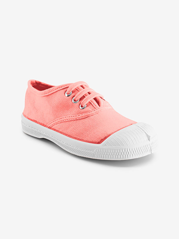 Tennis lacets enfant rose tendre