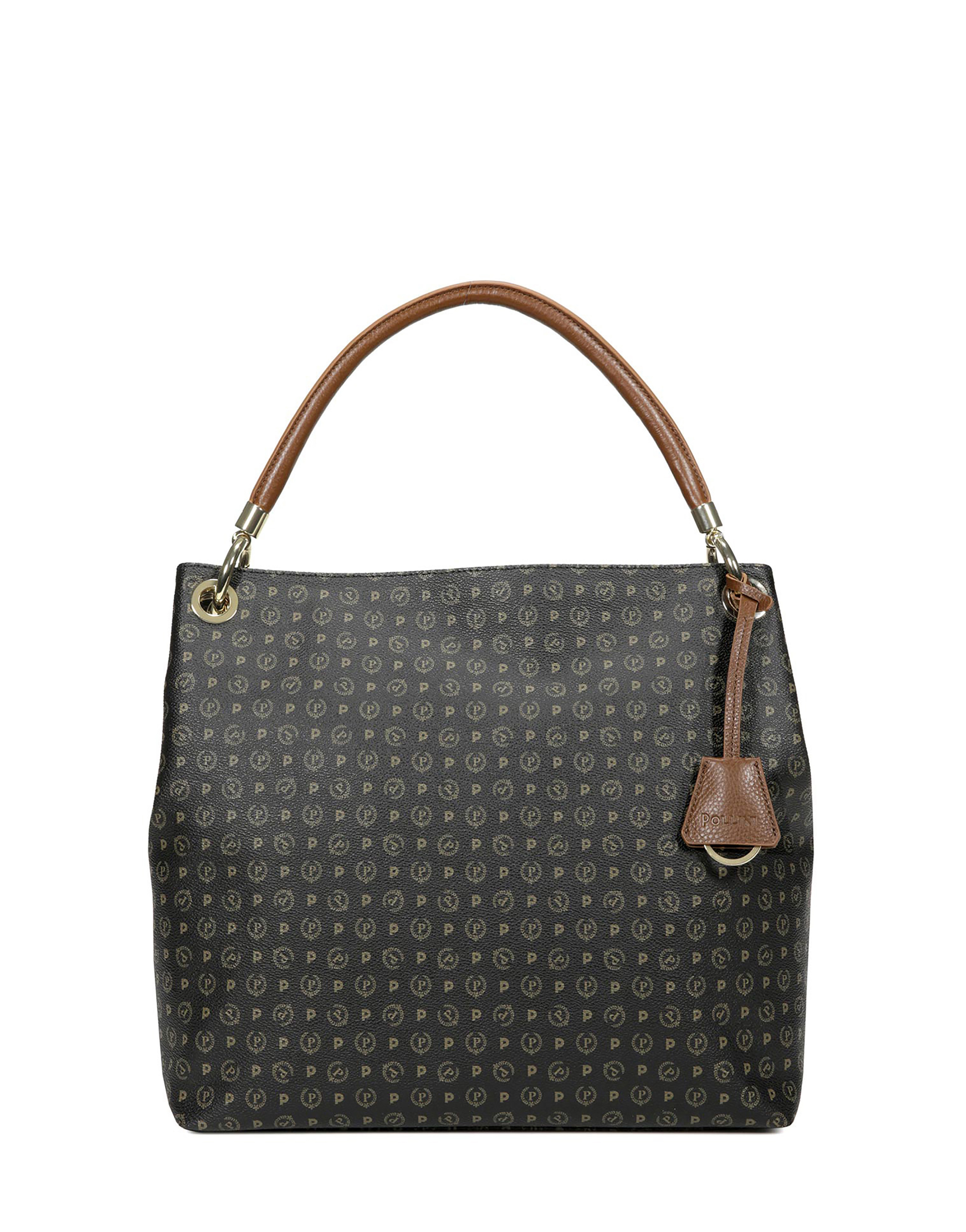Borsa A Spalla Heritage Logo Classic Nero/marrone