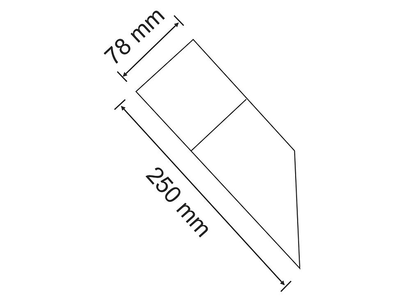 Kinkiet zewnętrzny New York 25 cm aluminiowy grafitowo-biały