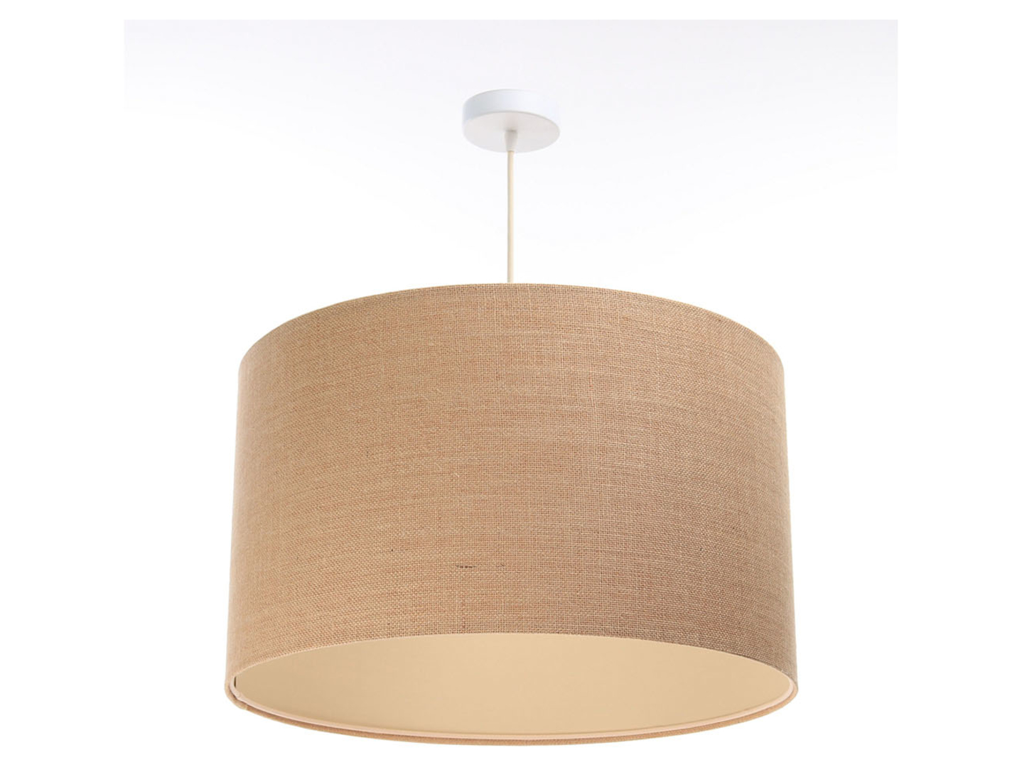 Lampa wisząca Boho tkaninowa 50 cm beżowa