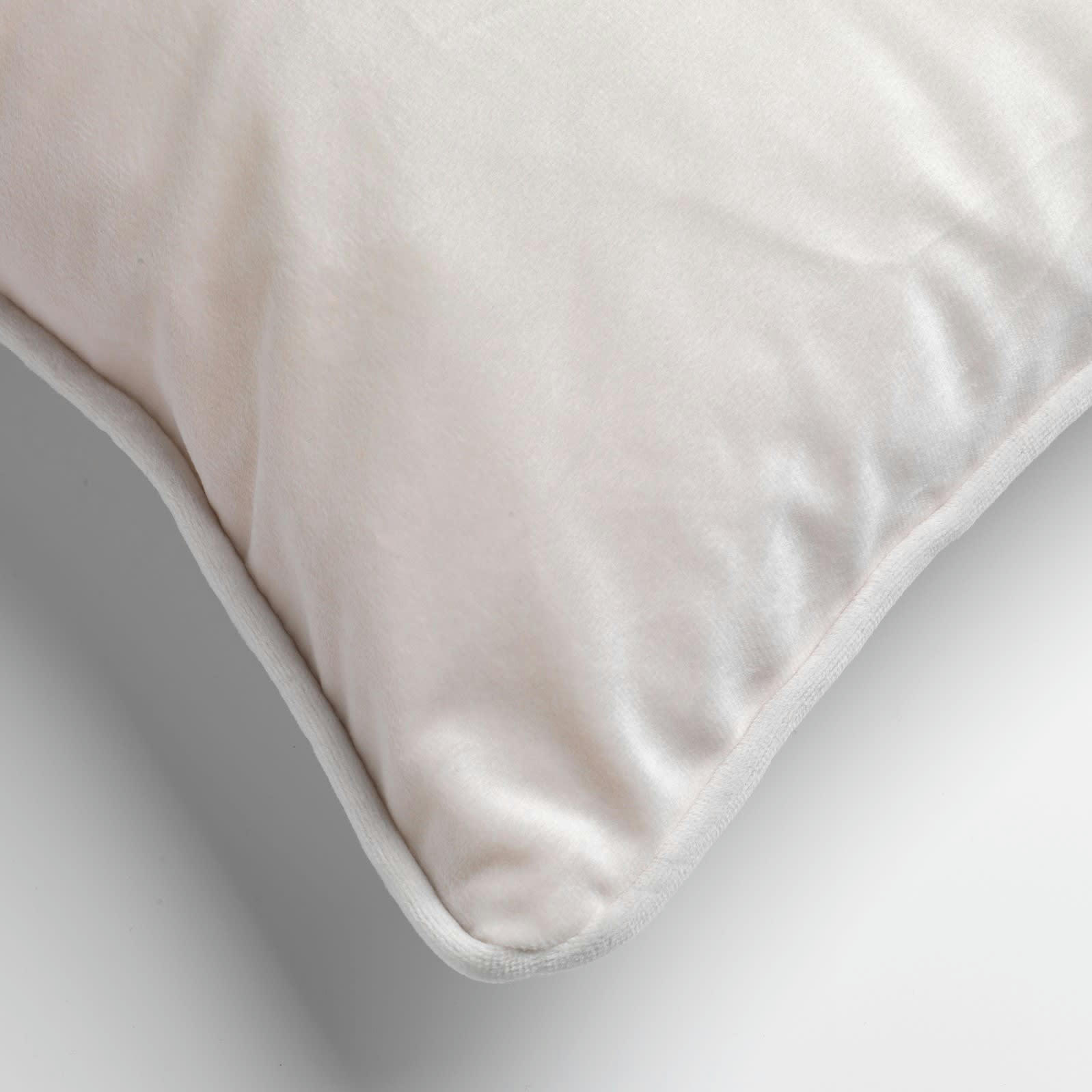 - Coussin - blanc en velours 30x50 cm uni
