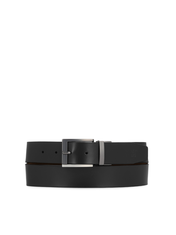 Classic leather double-sided belt