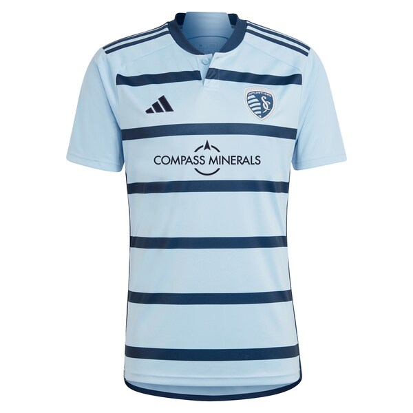 Alan Pulido Sporting Kansas City adidas 2024 Hoops 4.0 Replica Player Jersey - Light Blue