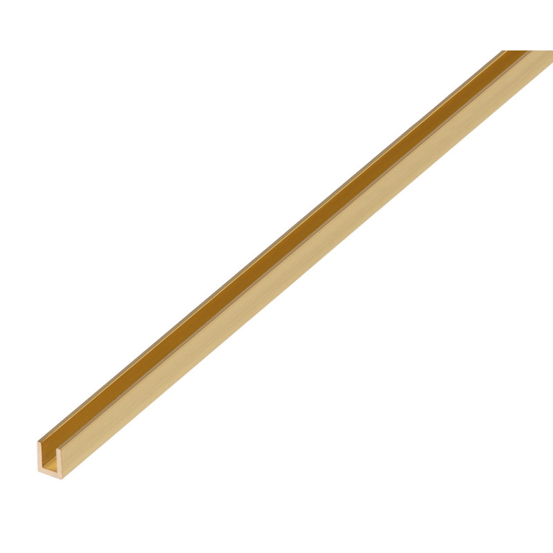 Profilé U en laiton 6 x 6 x 6 x 1 mm 1 m ALBERTS
