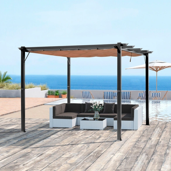 Pergola, verstellbar, LxBxH: 300 x 400 x 223 cm