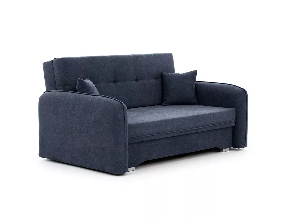 Sofa rozkładana z funkcją spania LAINE niebieska