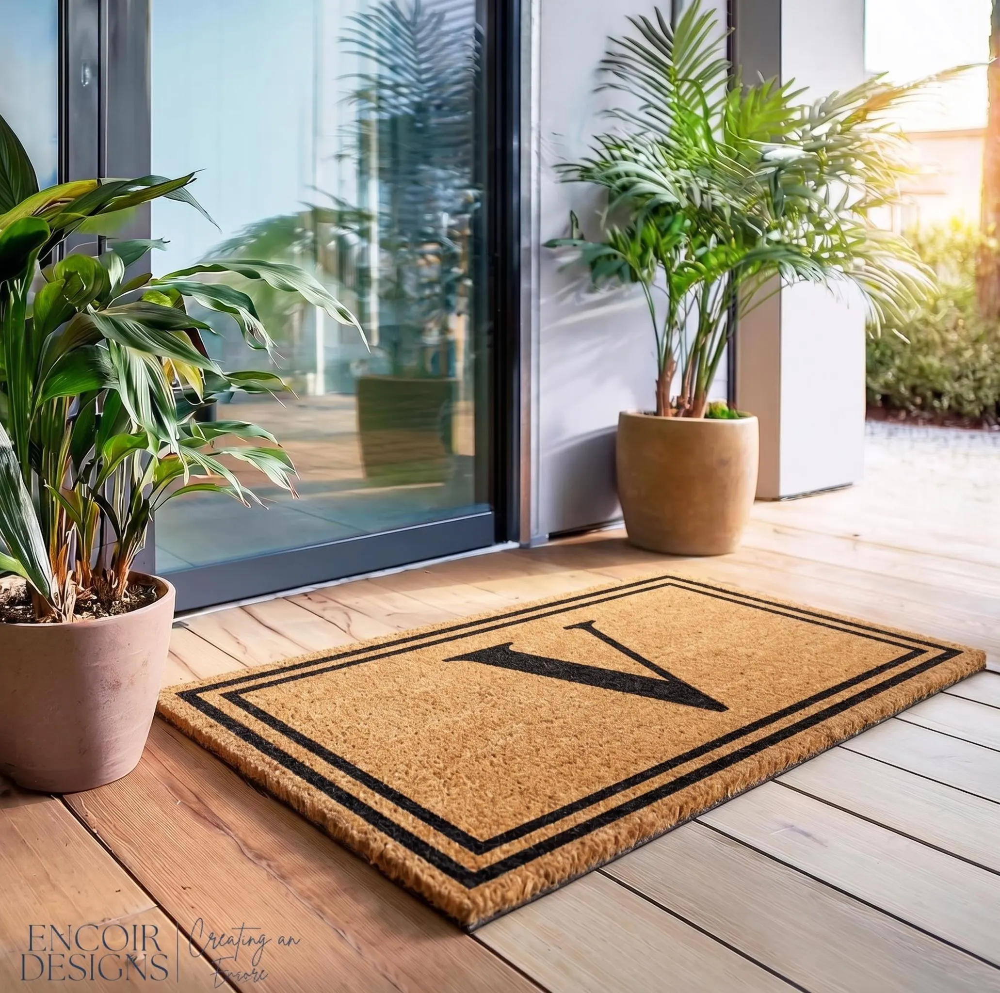 Simple Monogram Door Mat | Wedding Gift | Custom Doormat | Family Monogram Personalized Doormat | Closing Gift | Welcome Mat | Front Door