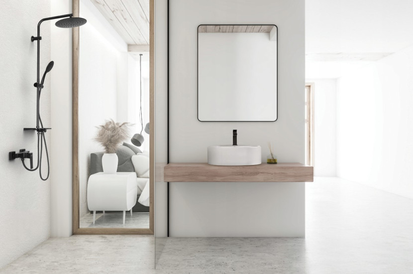 Bateria Umywalkowa Paros Invena Trend Czarna