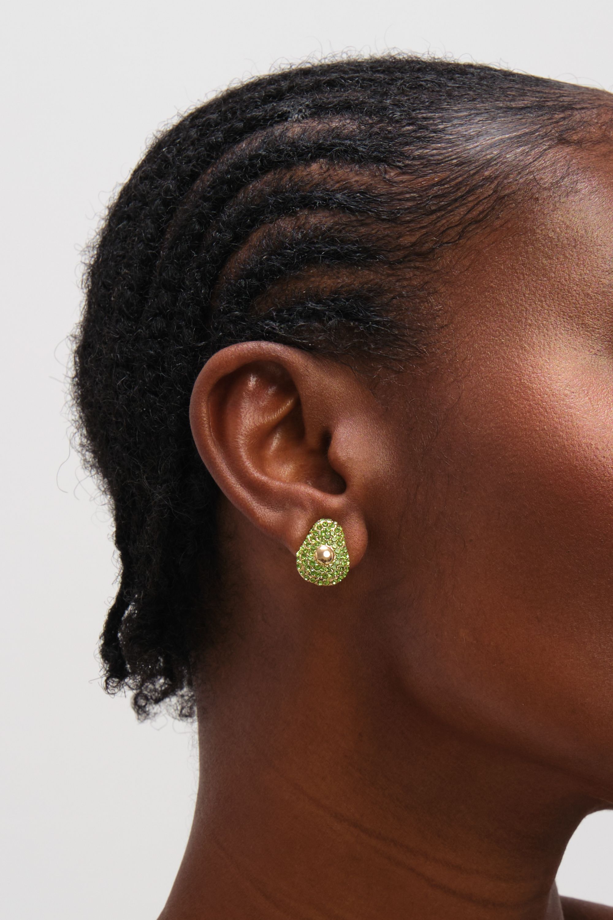 Mood Gold Plated and Crystal Fruit Earrings - Pack of 3