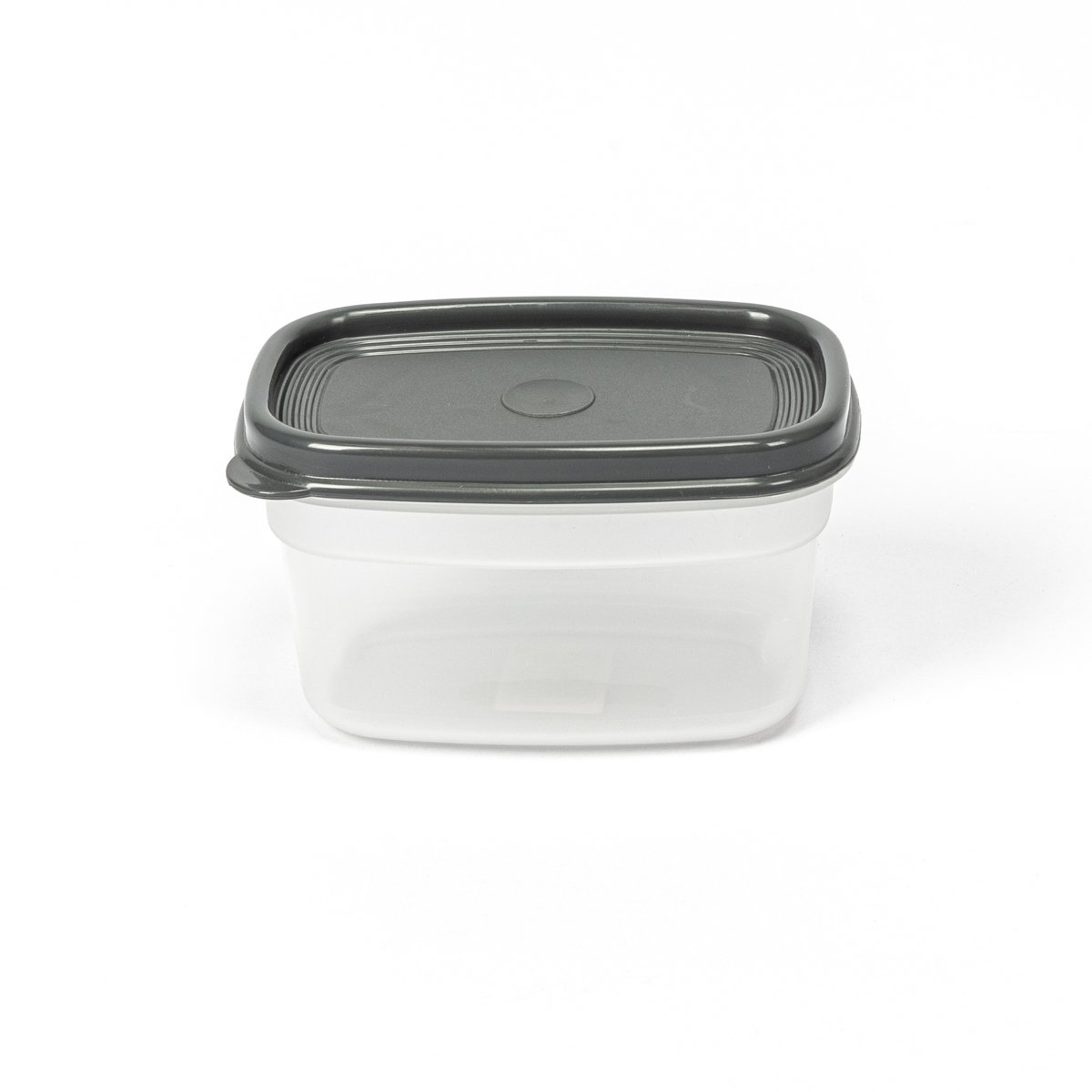 Caixa retangular com tampa cinza 0,5l