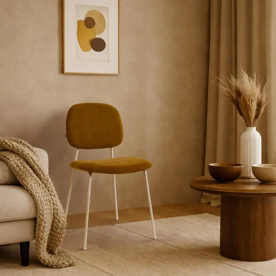 Nolon Jasmijn eetkamerstoel Mosgroen - Grijsbeige