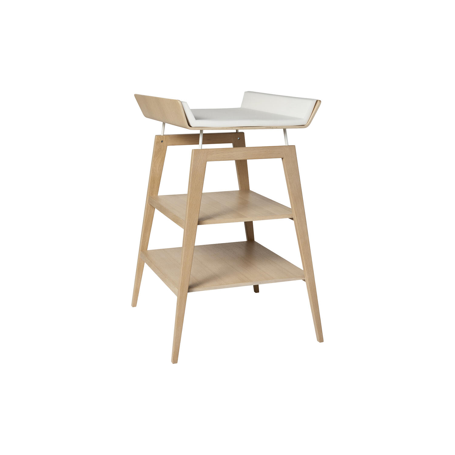Leander Linea&trade; puslebord med skumhynde, oak