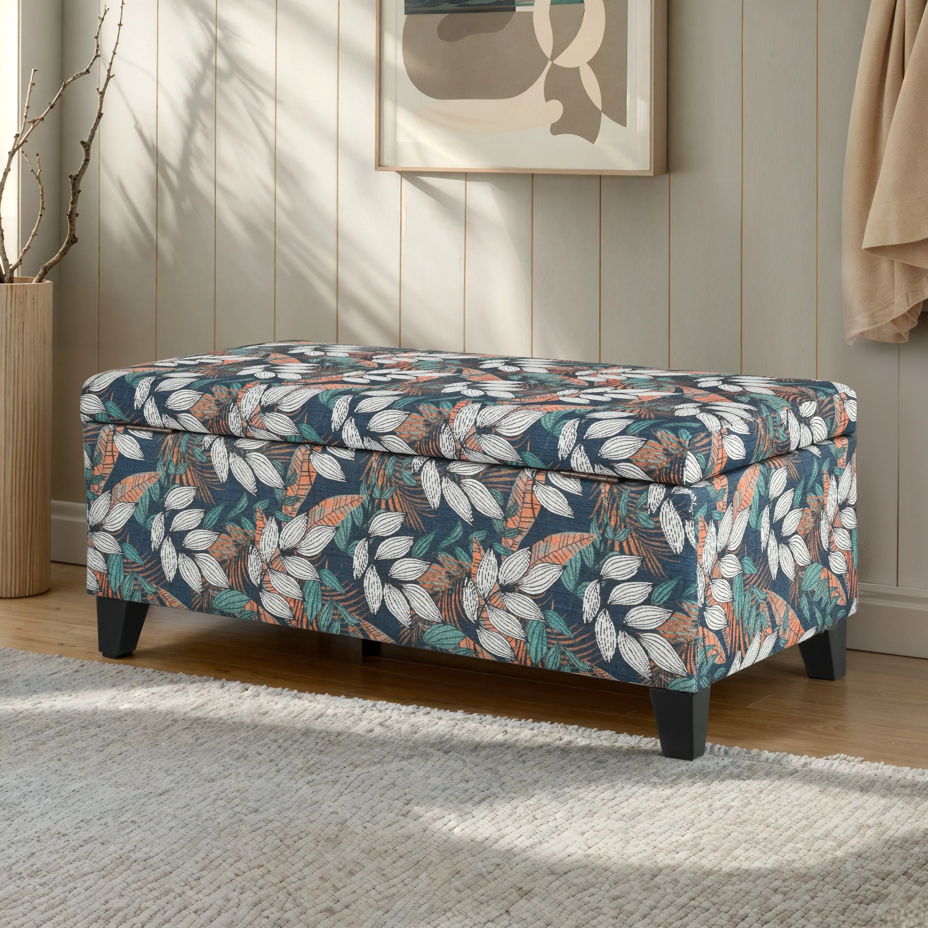 Modern Storage Ottoman