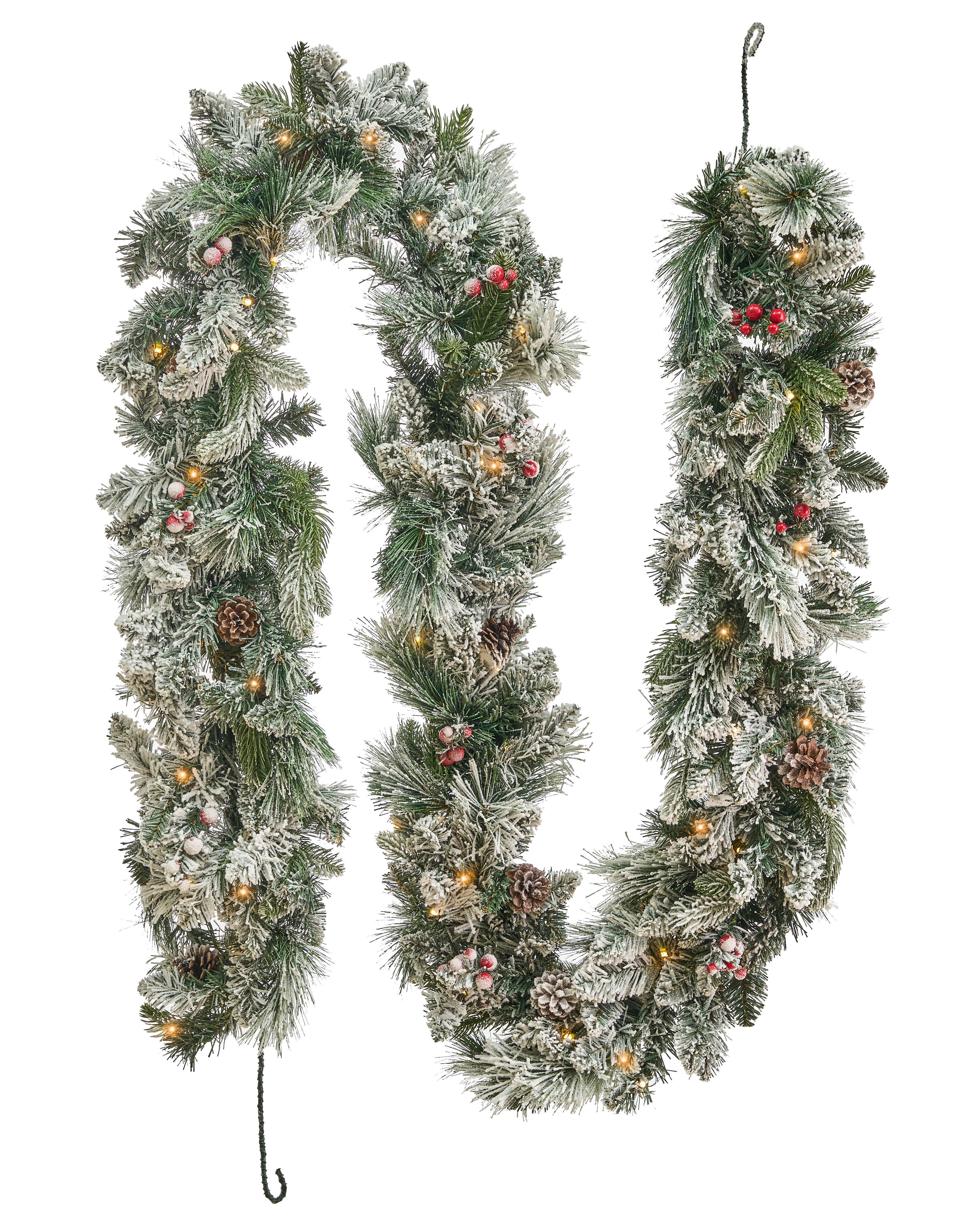 Snowy Christmas Garland LED WHITEHORN 180 cm White