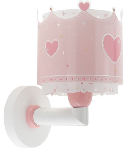 Applique murale pour enfants Little Queen couronne et coeurs