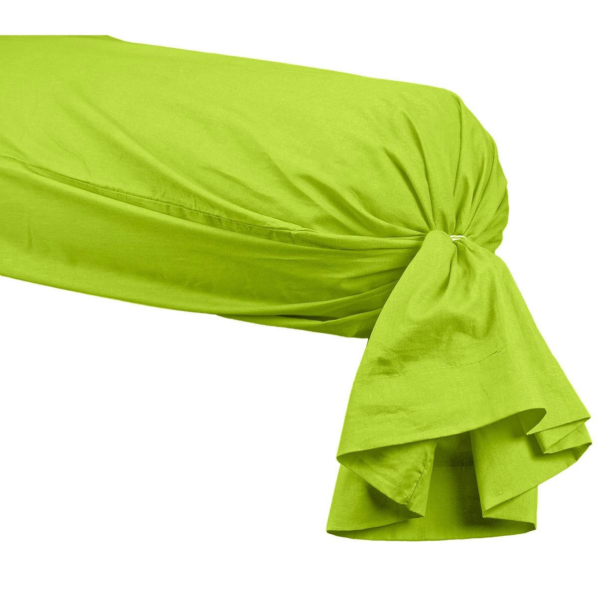 SOFT PERCALE - Taie de traversin en percale Pomme 45x185 cm