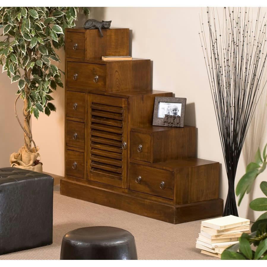 EDEN - Meuble escalier en mindi 105x102cm