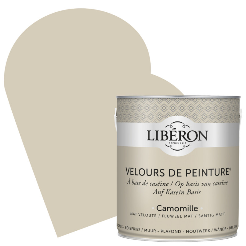 Peinture pour murs Velours de Peinture camomille mat 2,5 L LIBERON