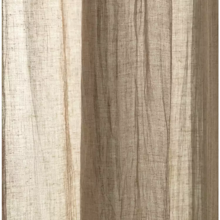 Habitat Double Unlined Voile Curtain - Natural - 140x229cm