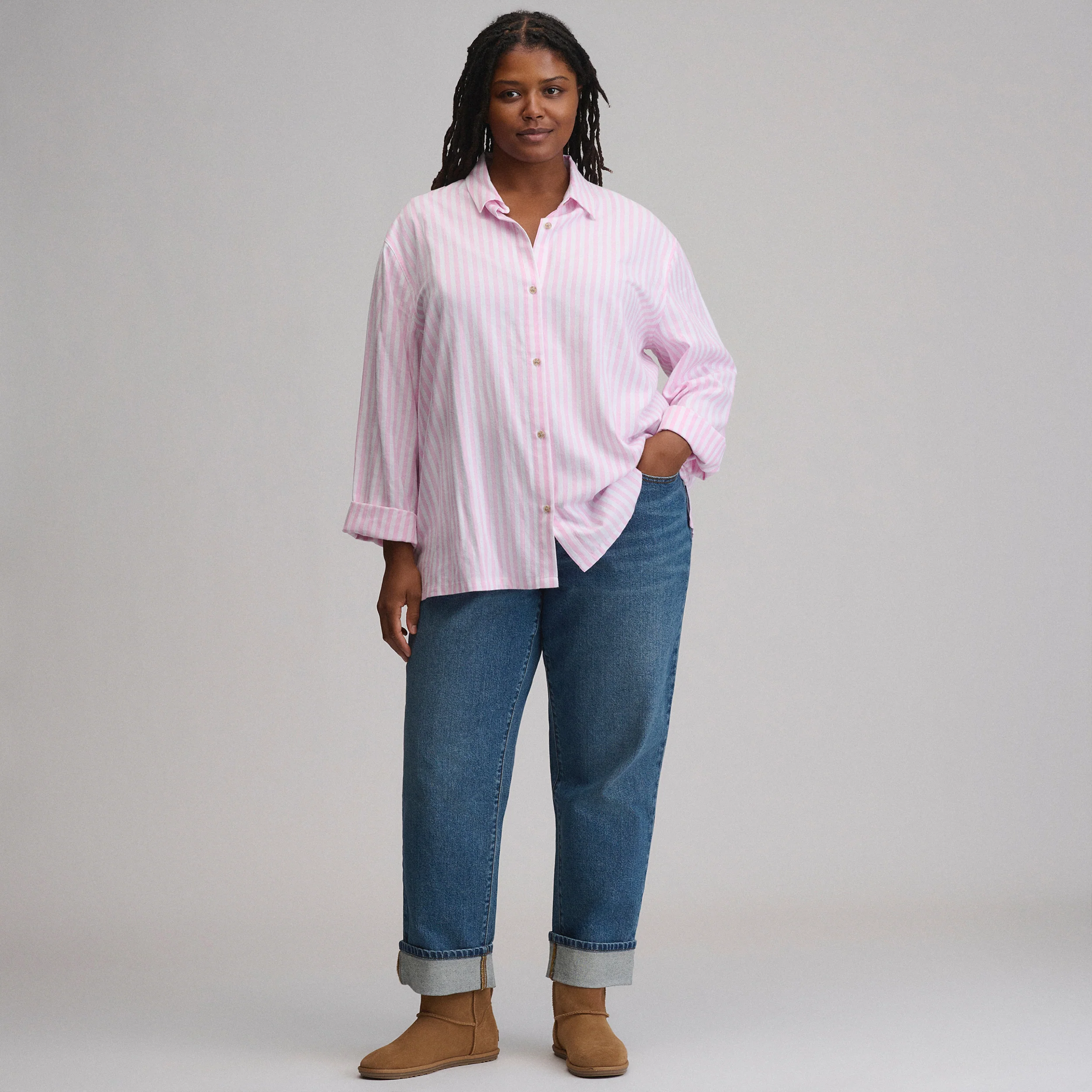 Women's Long-Sleeve Softened Sleep Shirt