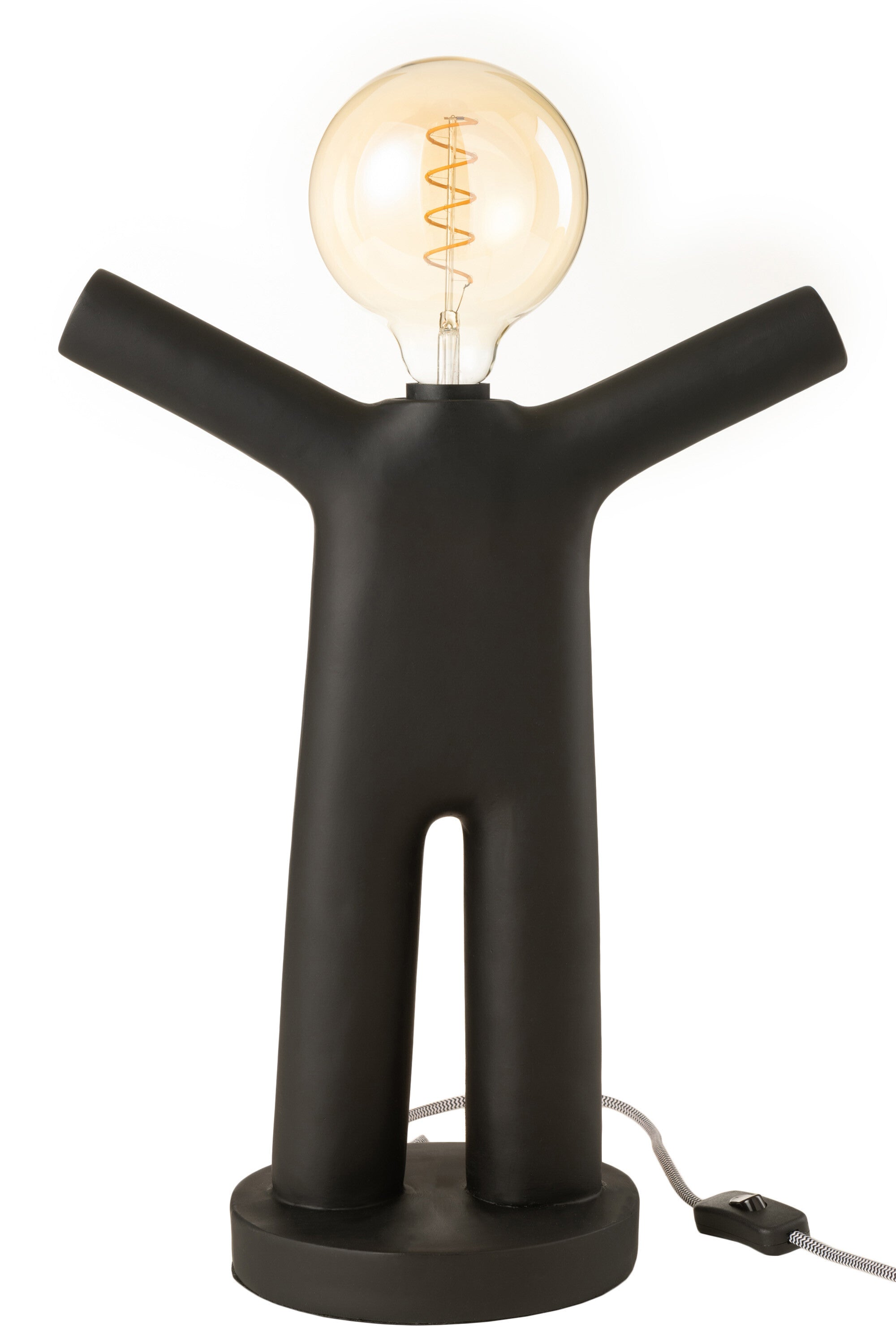Lamp   Polyester   Zwart   35x18.5x (h)44.5 Cm