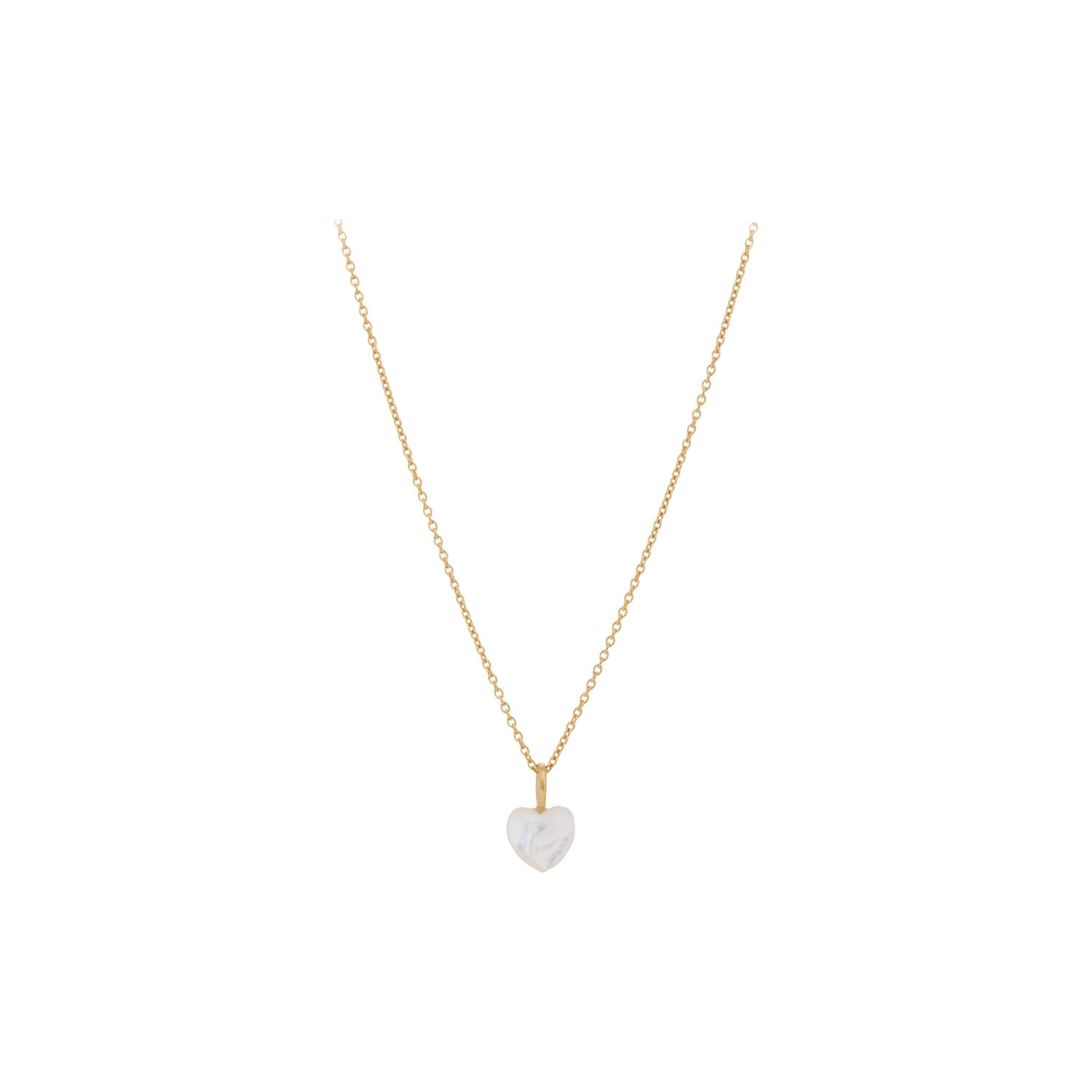 Ocean Heart halsk&aelig;de, guld