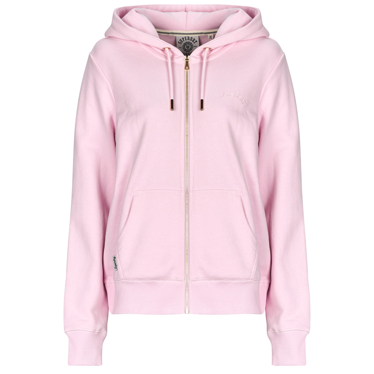 Superdry - Essential Logo Ziphood Hb - Marigold /  black / Optic