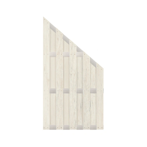 Sichtschutzzaun »Ibiza«, BxH: 90 x 180 cm, bicolor weiß