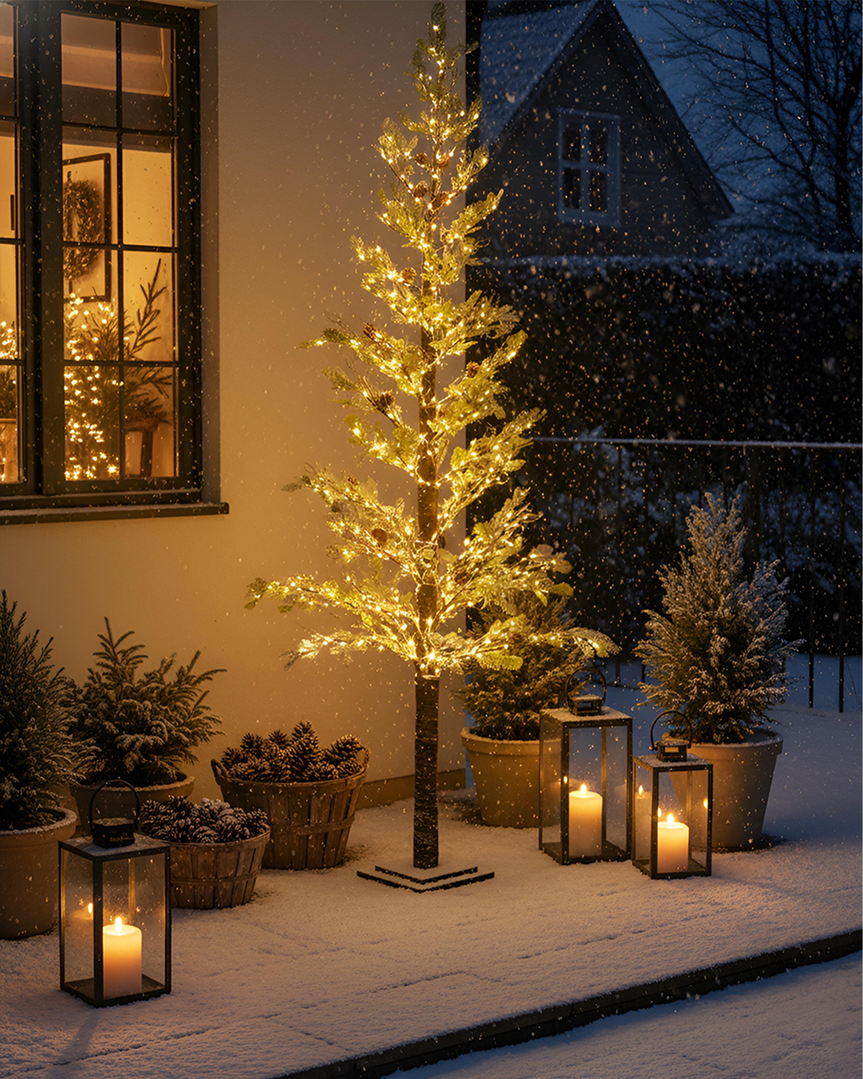 Outdoor Decoration LED GRENIVIK Christmas Tree 245 cm White
