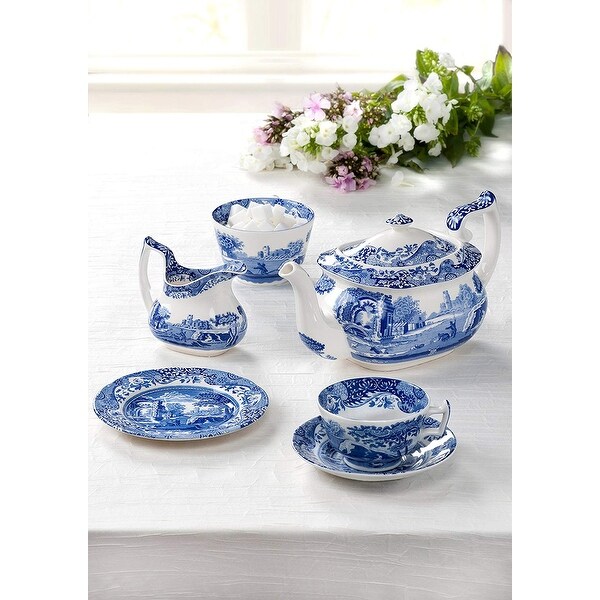 Spode Blue Italian Round Covered Deep Dish