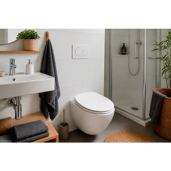 WC-Sitz »White Steel«, MDF, mit Absenkautomatik
