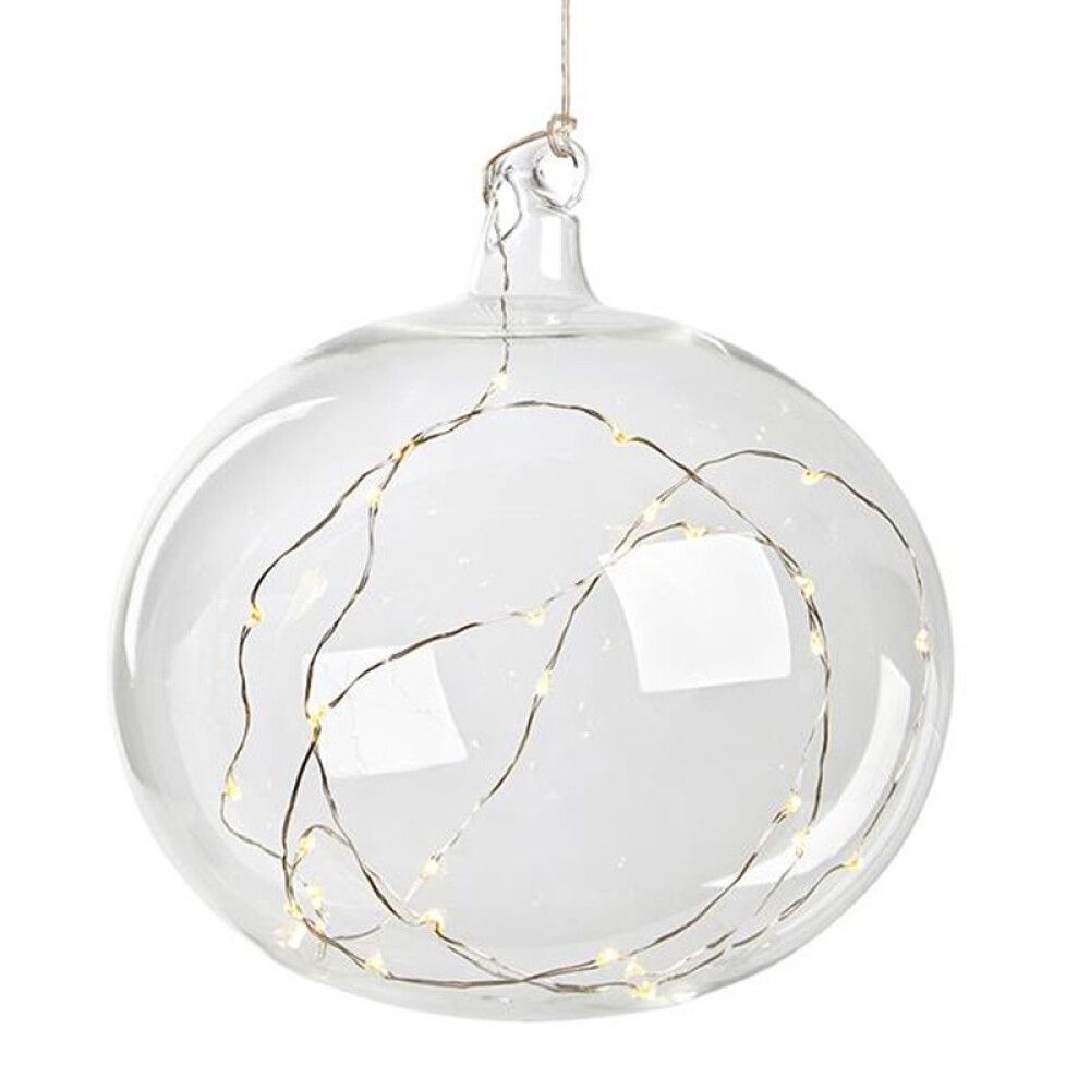 GLASSKULE LINA 20L 18 CM KLAR
