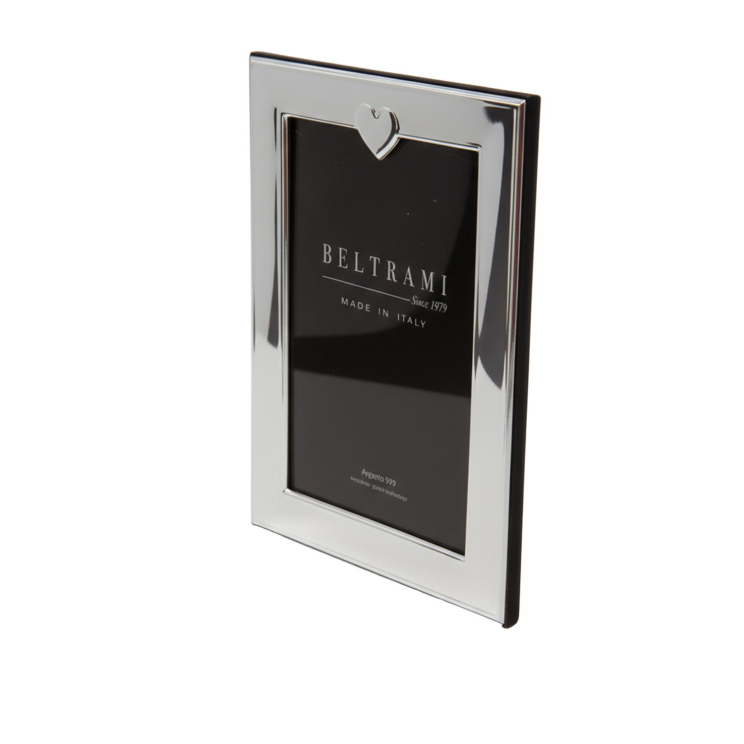 Portafoto cuore foto 10x15 cm Beltrami con argento Miro Silver