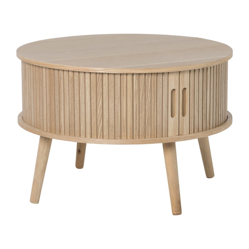 Tafel/kast Uppsala rond - naturel - &Oslash;60x40 cm