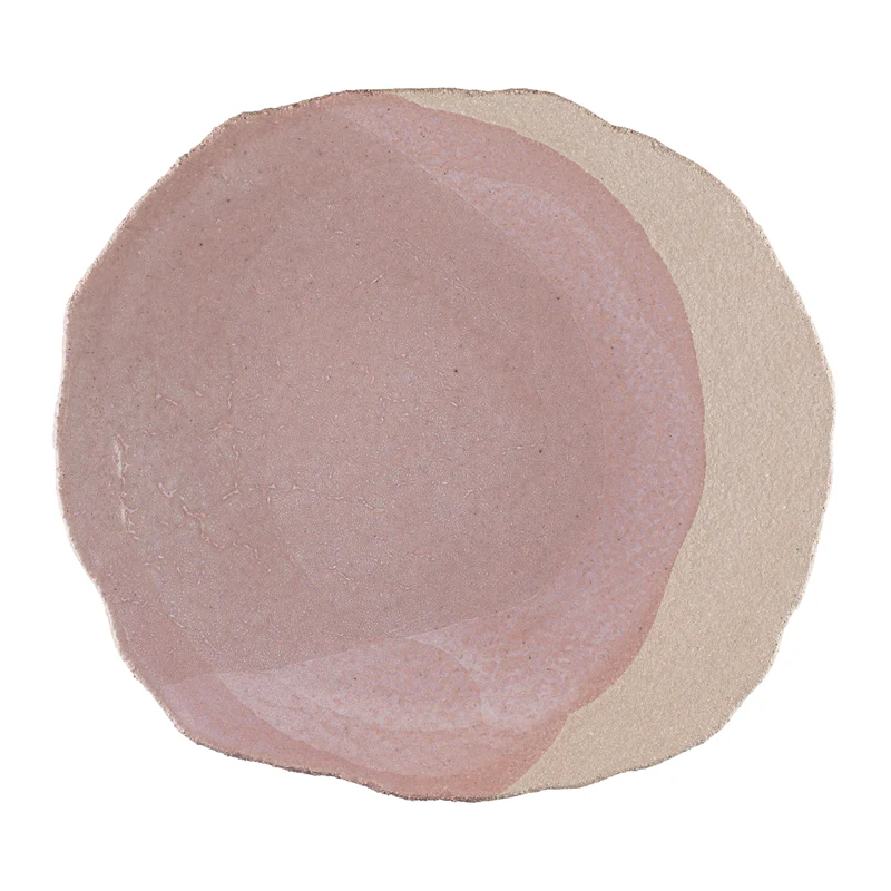 assiette plate rose