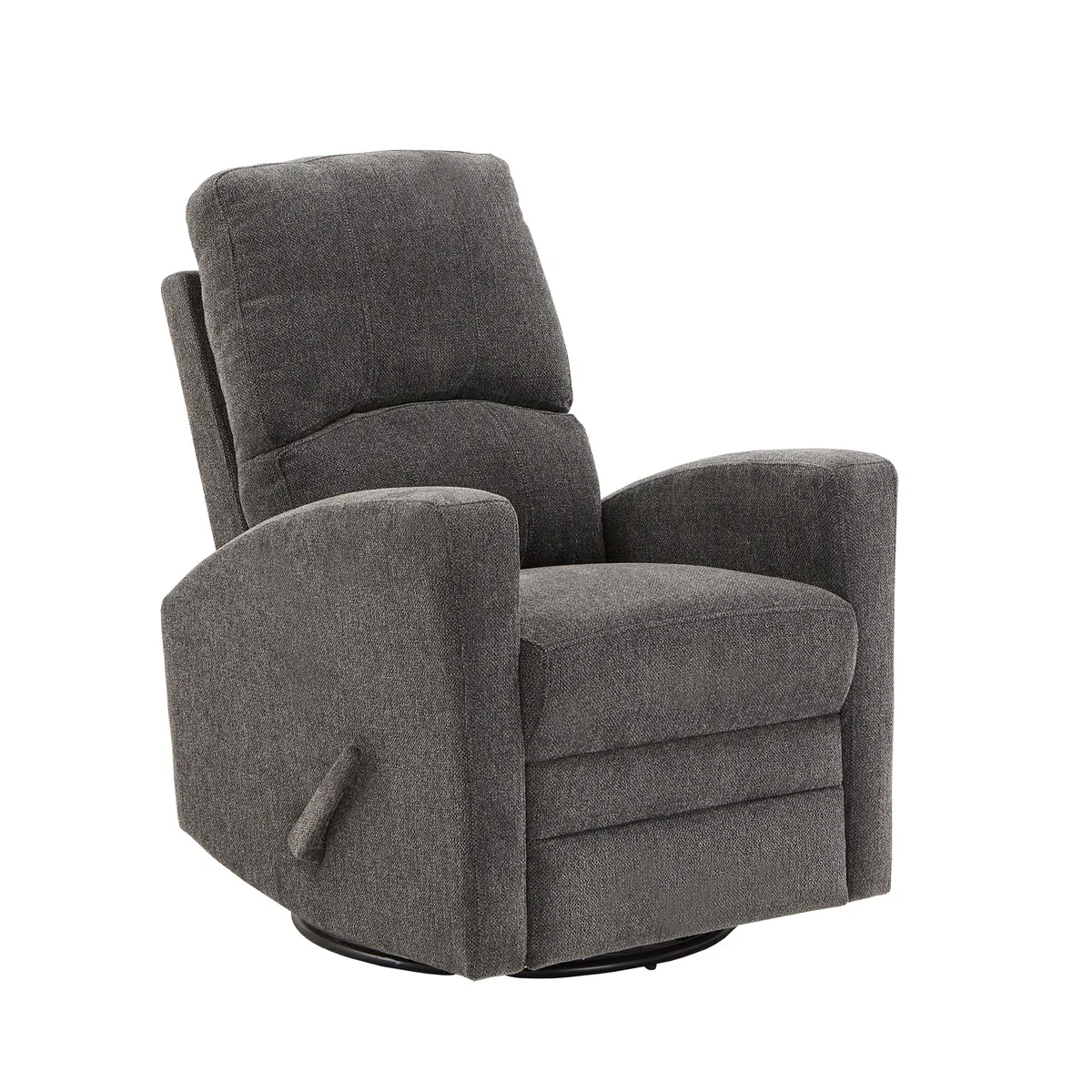 Cornwall Dark Grey Swivel Glider Reclining Chair by iNSPIRE Q Classic