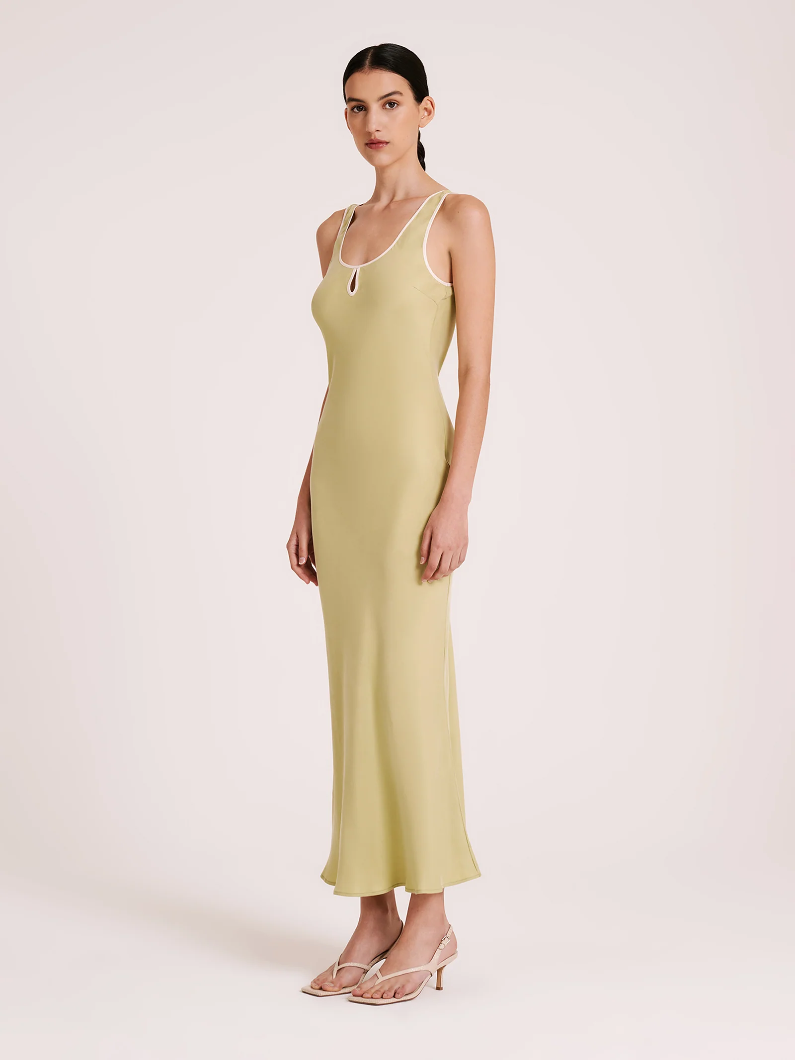 Enni Cupro Slip Dress