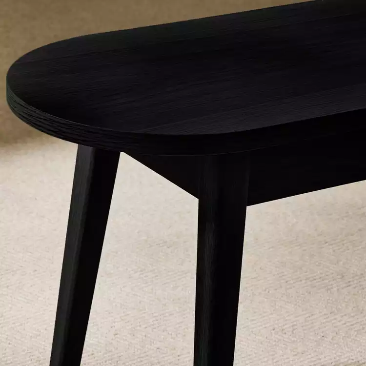 Habitat Etta 3 Seater Dining Bench - Black