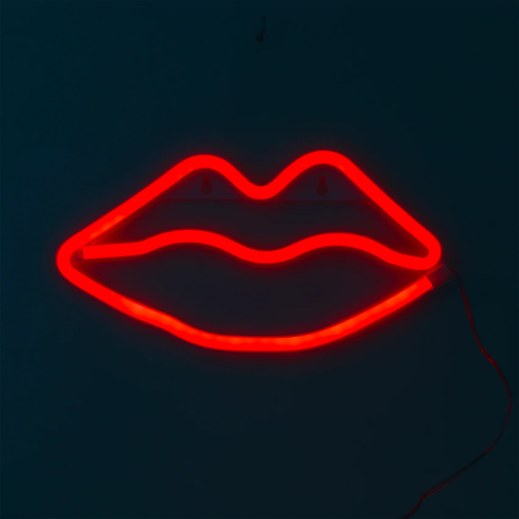 Néon BISOUS coloris rouge