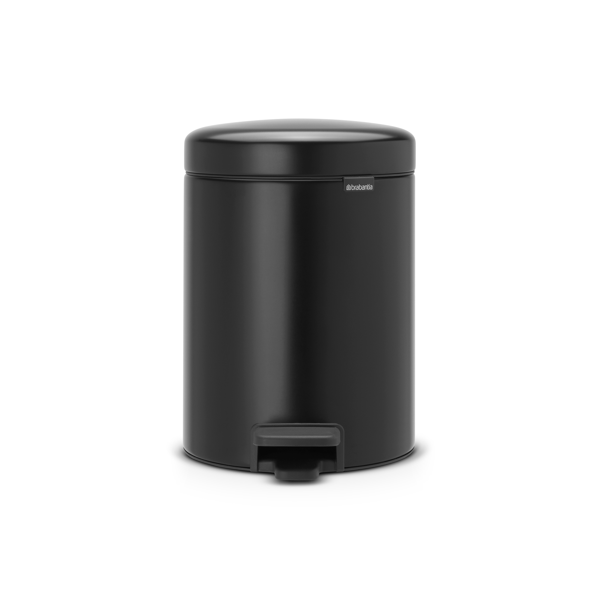 Brabantia NewIcon Pedaalemmer, 5 liter, kunststof binnenemmer - Matt Black