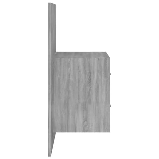 NNEVL Bed Headboard with Cabinets Grey Sonoma Engineered Wood