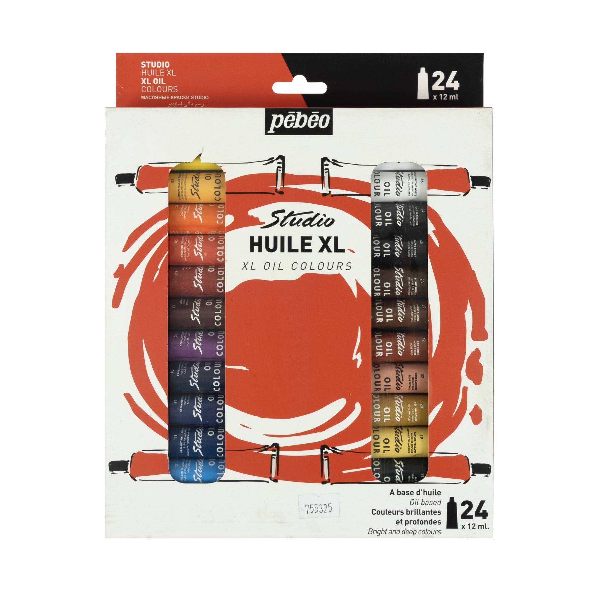Pebeo Studio XL Oil Colours 12ml 24 Pack
