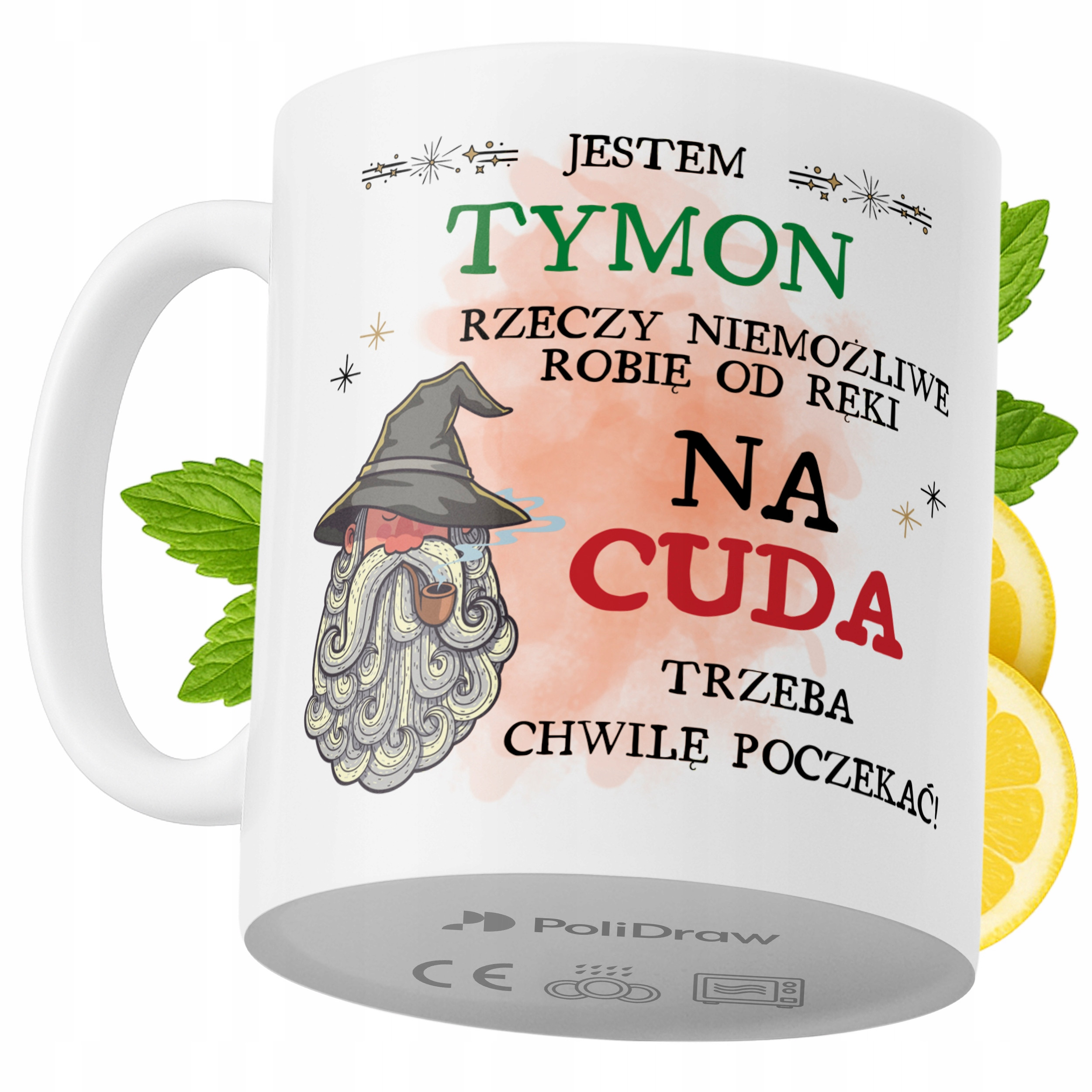 Kubek Dla Tymona na Prezent z Nadrukiem ze Zdjęciem 330 ml PoliDraw