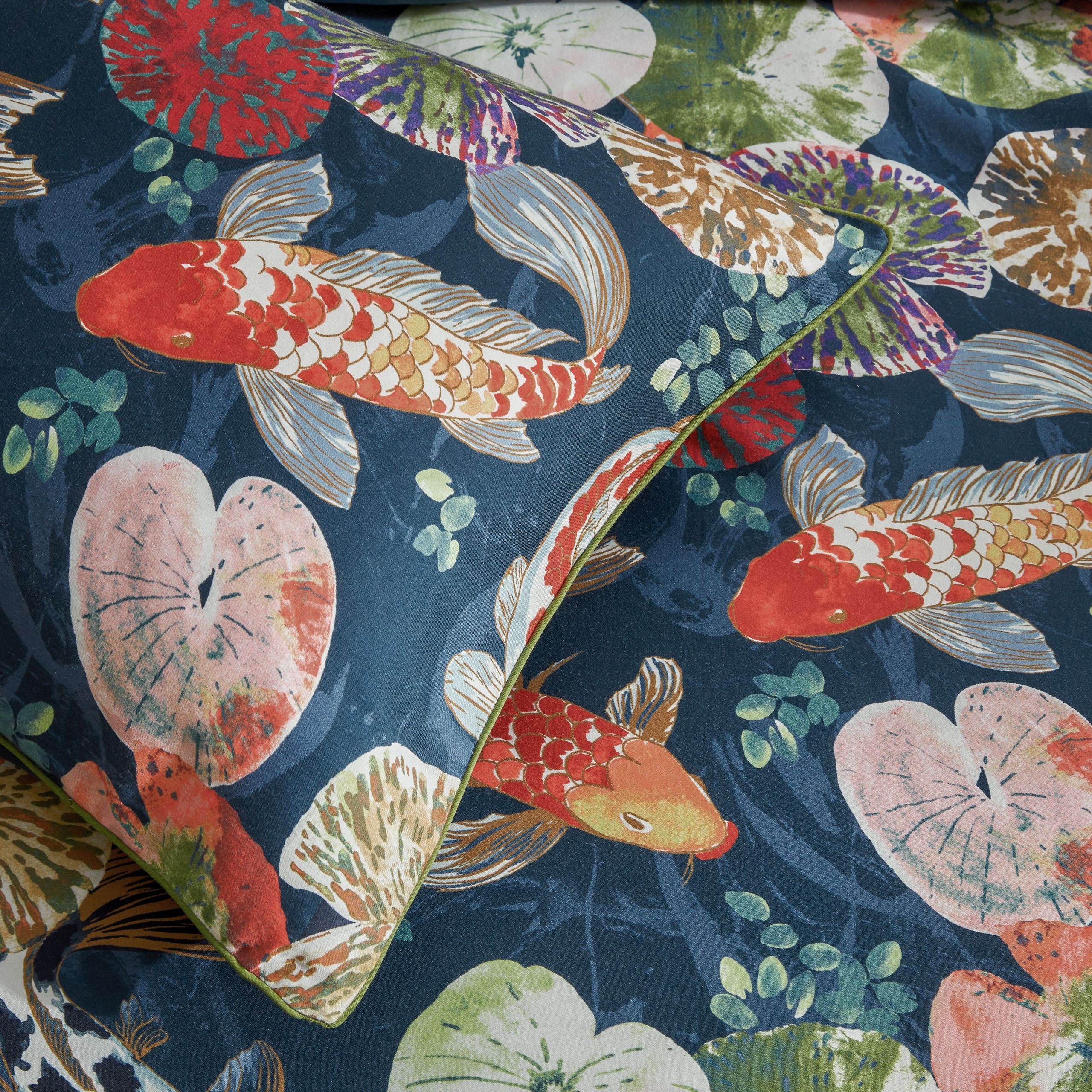 Paoletti Koi Pond Reversible Pillowcase Pair