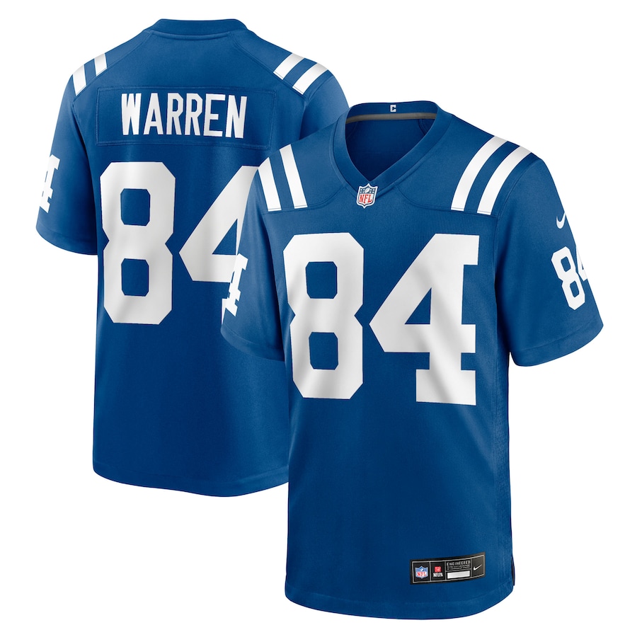 Tyler Warren Indianapolis Colts Nike 2025 NFL Draft First Round Pick Game Jersey - Royal