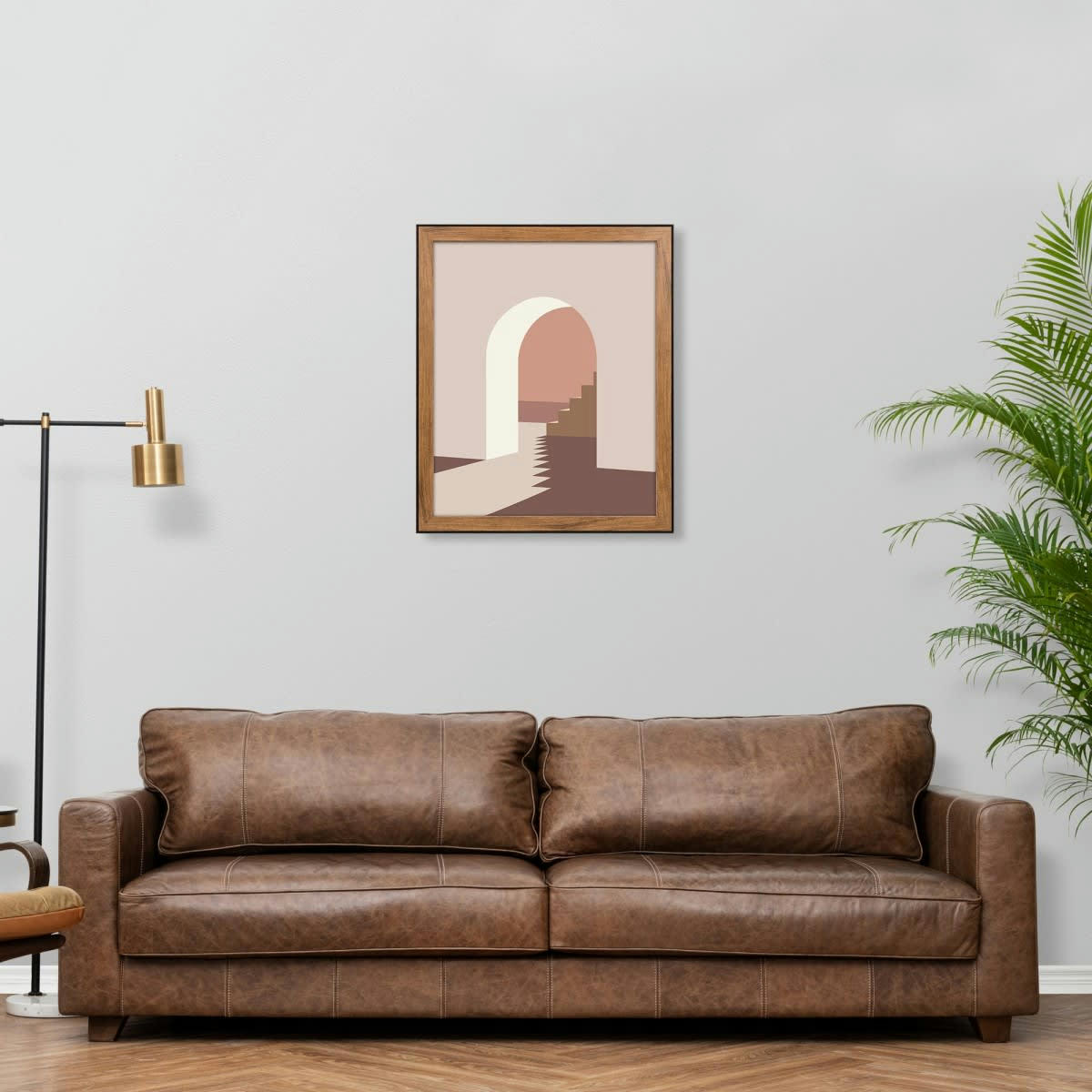 LOFT - Cadre photo marron et noir 40x50 cm résine recyclée