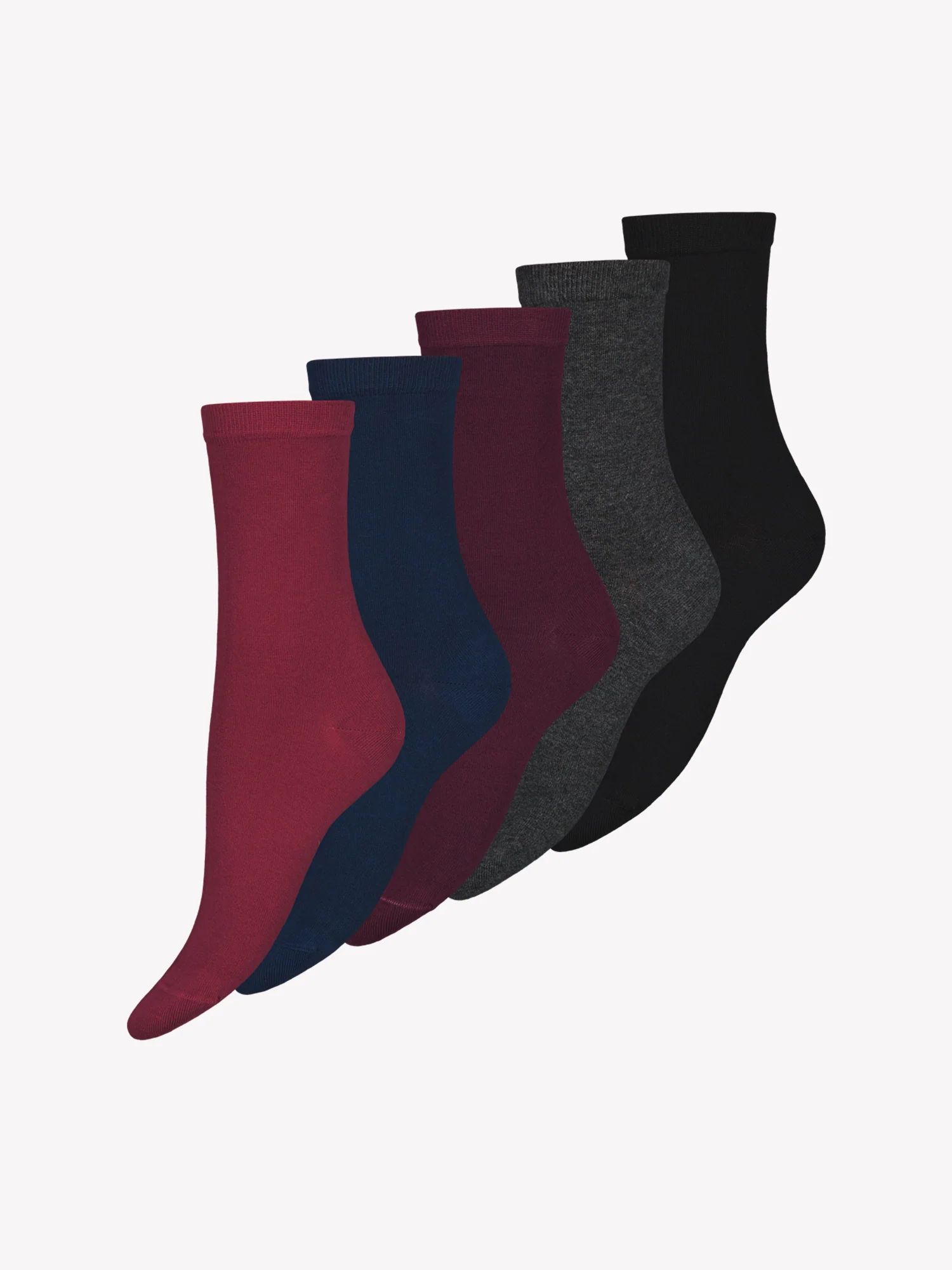 COTTON BASIC nilkkasukat, 5 paria - monivärinen