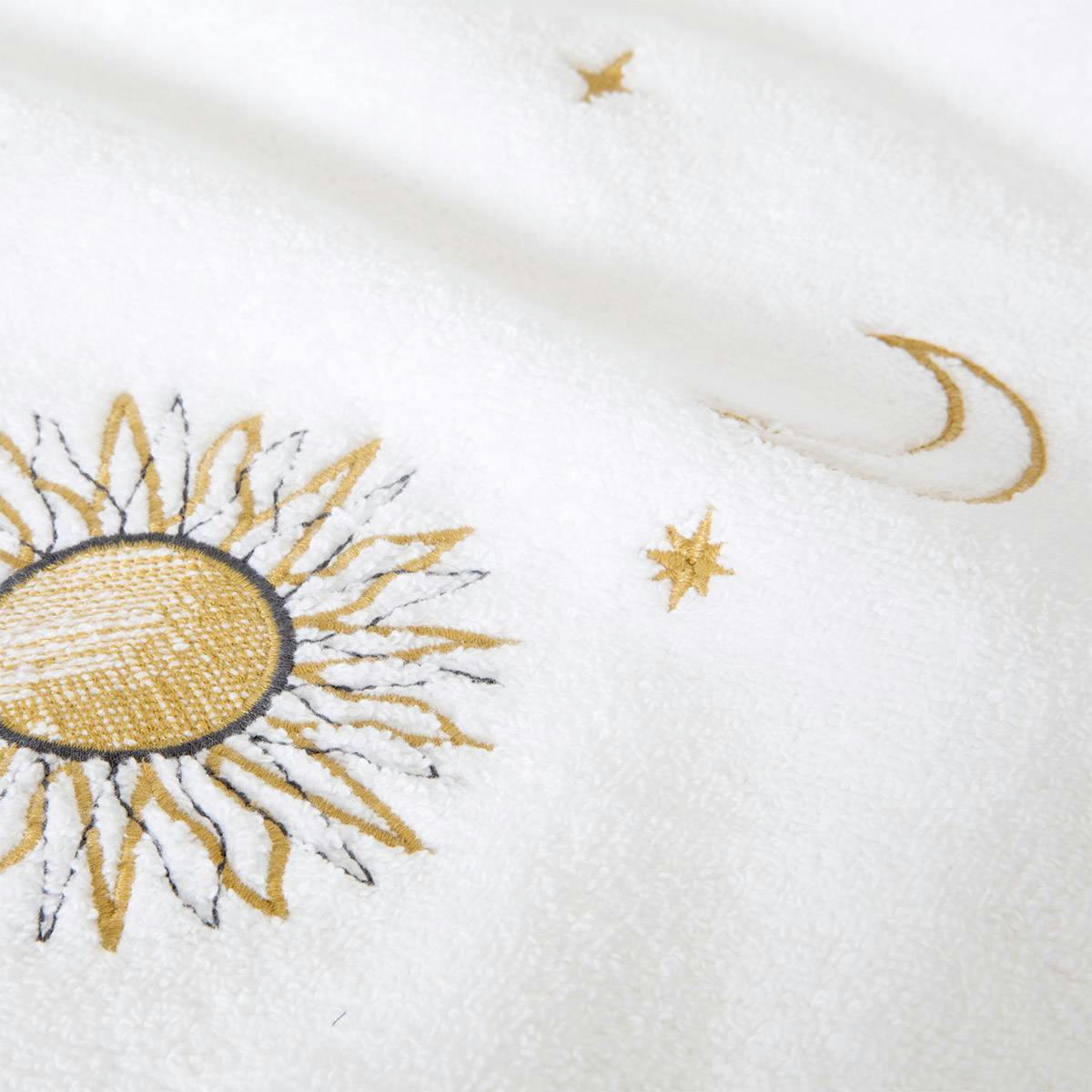 ASTRES - Serviette de bain en  coton blanc 70 x 140 cm